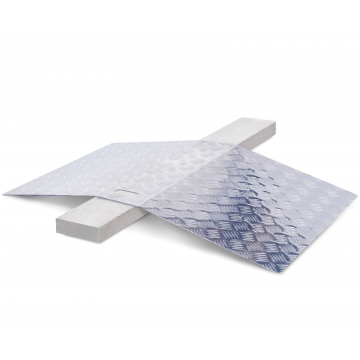 Dubbele drempelhulp - 5 cm drempelplaat rijplaat oprijhelling