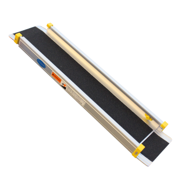 Aluminium oprijplaat uitschuifbaar - 120 cm rijplaat rijgoot