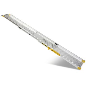 Compacte inschuifbare oprijplaat - 240 cm rijplank rijplaat rijgoot