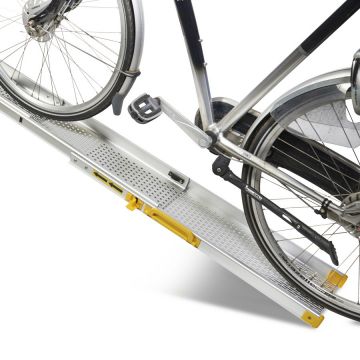 Compacte inschuifbare oprijplaat - 180 cm rijplaat rijgoot oprijhelling