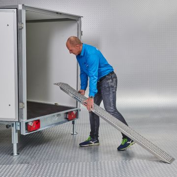 Aluminium oprijplaat - 200 cm - 600 kg - 2 stuks