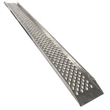 Oprijplaat aluminium 200 cm rijplaat oprijgoot