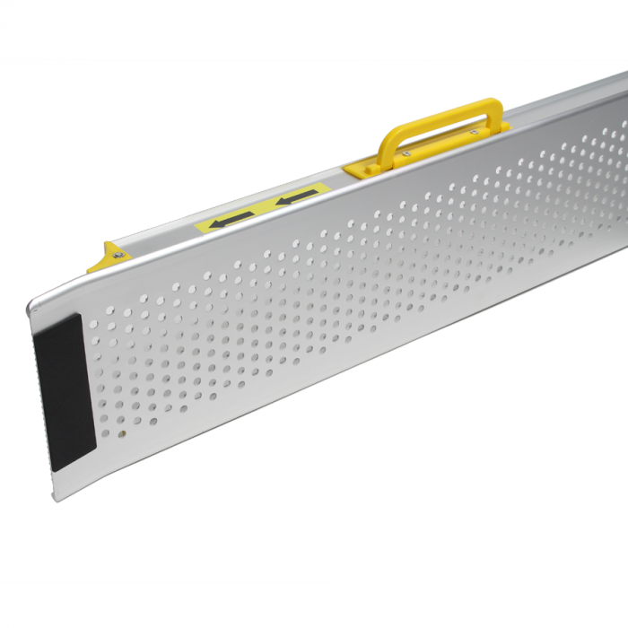 Opvouwbare oprijplaat 180 cm aluminium