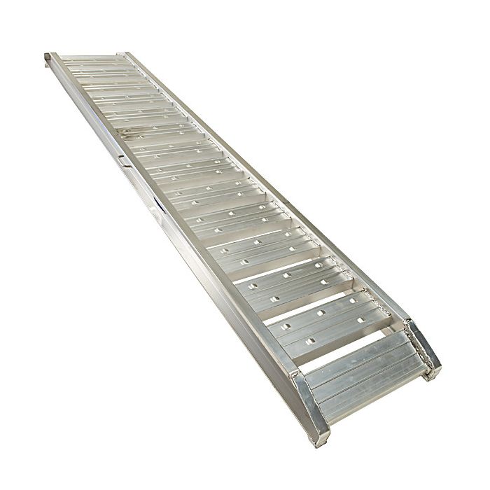 Aluminium oprijplaat - extra sterk 240 cm oprijgoot oprijhelling