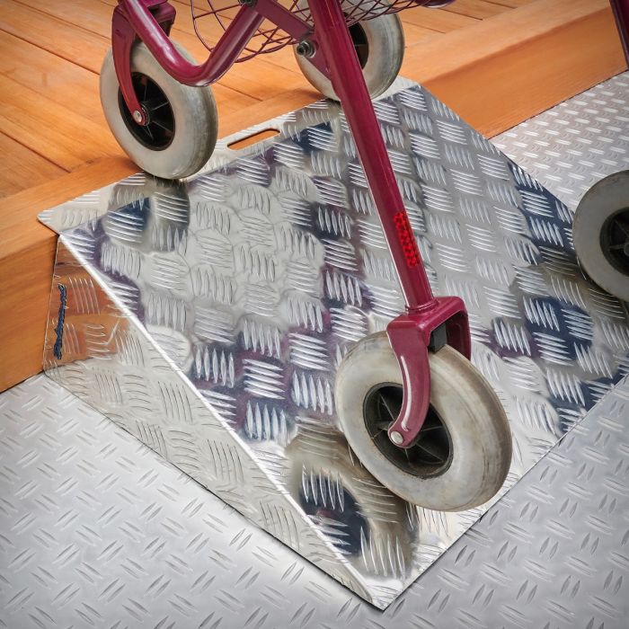 VEVOR Drempelhelling, hoogte 7,6 cm, rolstoeldeurhelling, draagvermogen