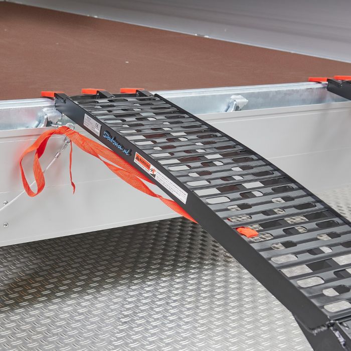 Novio Set oprijplaten recht 2 platen aluminium 2400 x 300 - Zeker De Boer