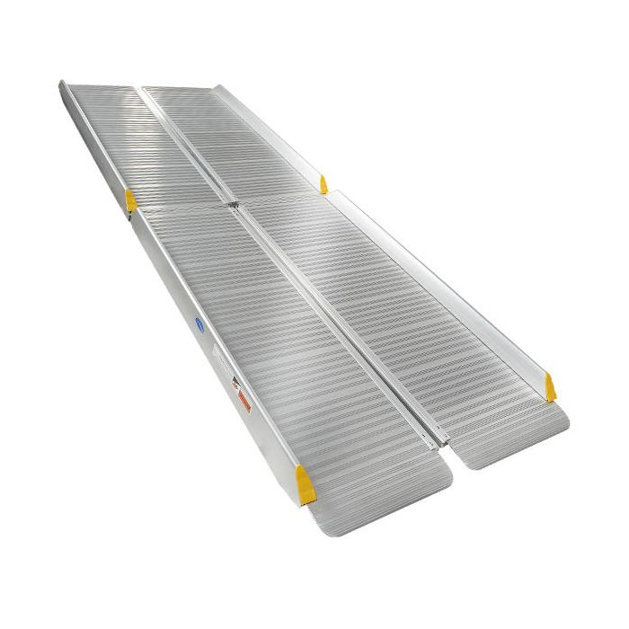 Sterke oprijplaat aluminium - inklapbaar - 180 cm rijplaat oprijgoot