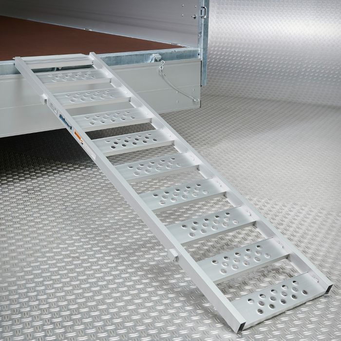 Aluminium oprijplaat inhaakbaar - 195 cm oprijgoot rijplaat 