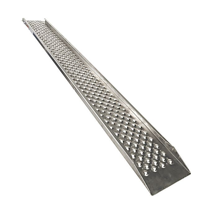 Oprijplaat aluminium 200 cm rijplaat oprijgoot